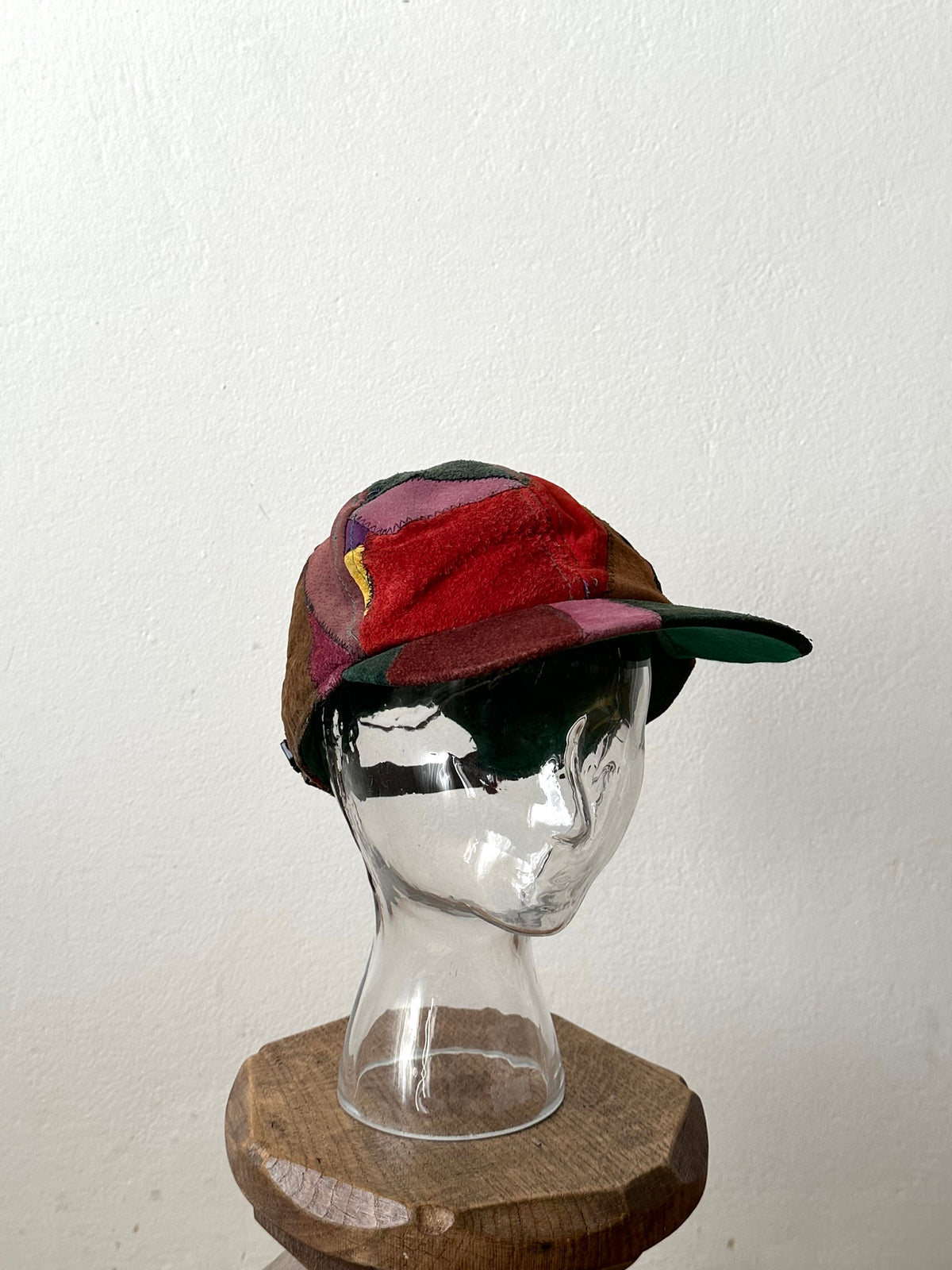 Patchwork Leather cap