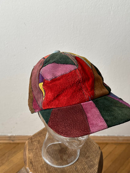 Patchwork Leather cap