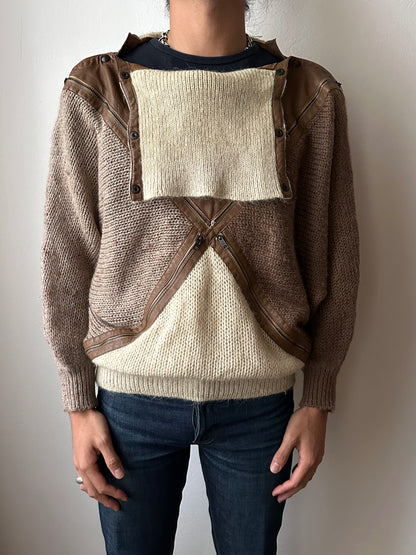 Late 1970s Iceberg × J.C. de Castelbajac wool jumper