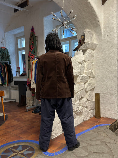 60's 60年代 Germany corduroy tailored jacket コーデュロイ Vintage ヴィンテージ ワーク ユーロワーク  ヨーロッパワーク ドイツワーク Toto Praha Prague Vintage store Vintage clothing 古着屋 古着 ユーロ古着 ヨーロッパ古着 Brown 茶色 