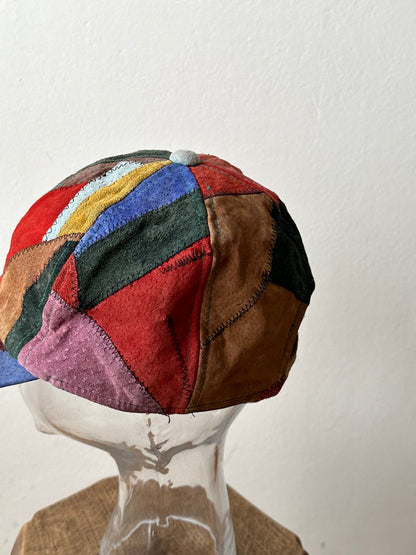 Patchwork Leather cap