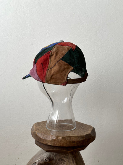 Patchwork Leather cap