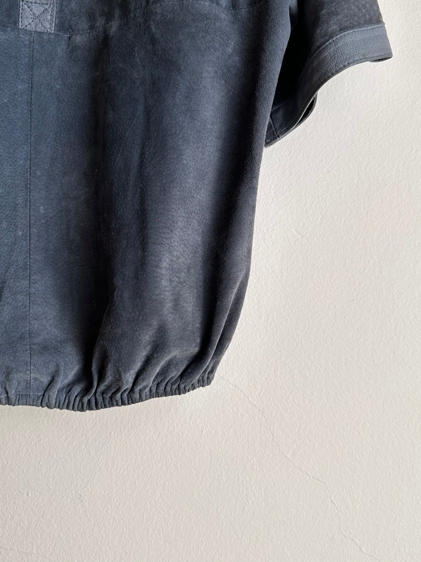 80's 90's Leather smock pullover vintage レザー スモック ヴィンテージ  プラハ  古着屋 Praha Prague vintage store ユーロ古着 ヨーロッパ古着