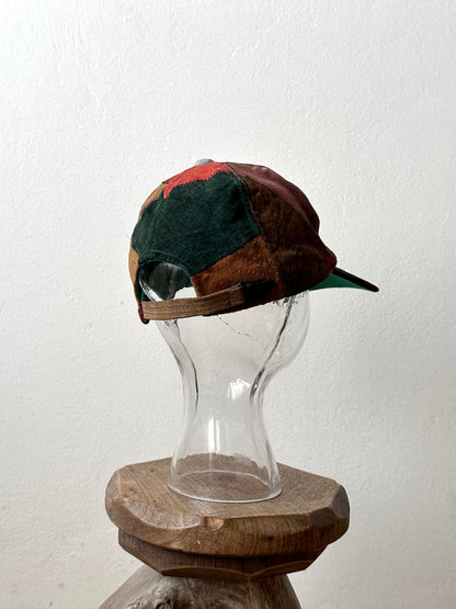Patchwork Leather cap