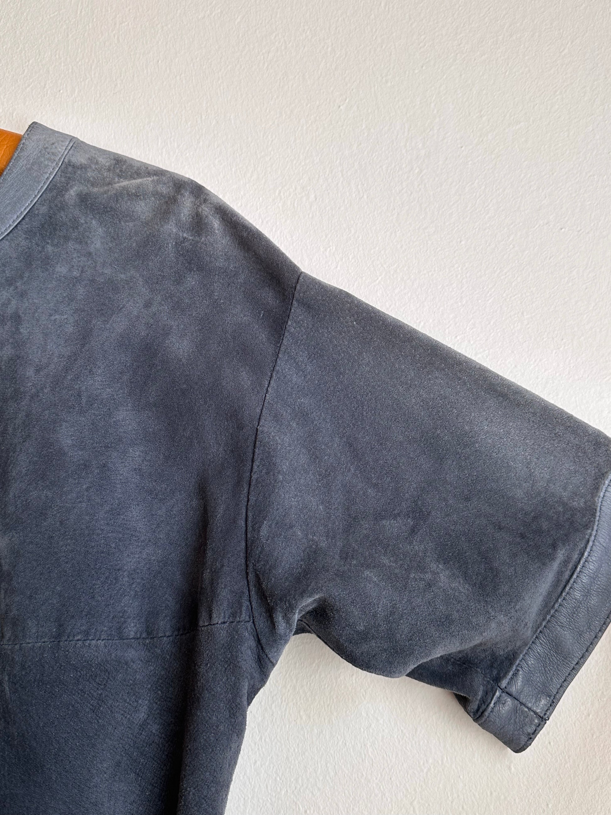 80's 90's Leather smock pullover vintage レザー スモック ヴィンテージ  プラハ  古着屋 Praha Prague vintage store ユーロ古着 ヨーロッパ古着