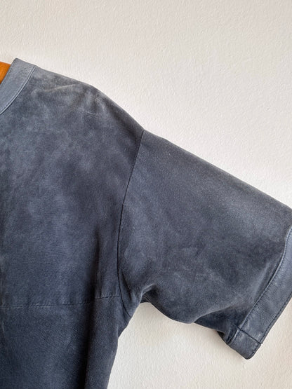 80's 90's Leather smock pullover vintage レザー スモック ヴィンテージ  プラハ  古着屋 Praha Prague vintage store ユーロ古着 ヨーロッパ古着