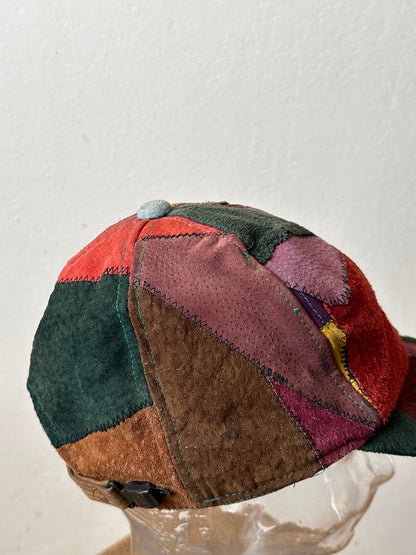 Patchwork Leather cap