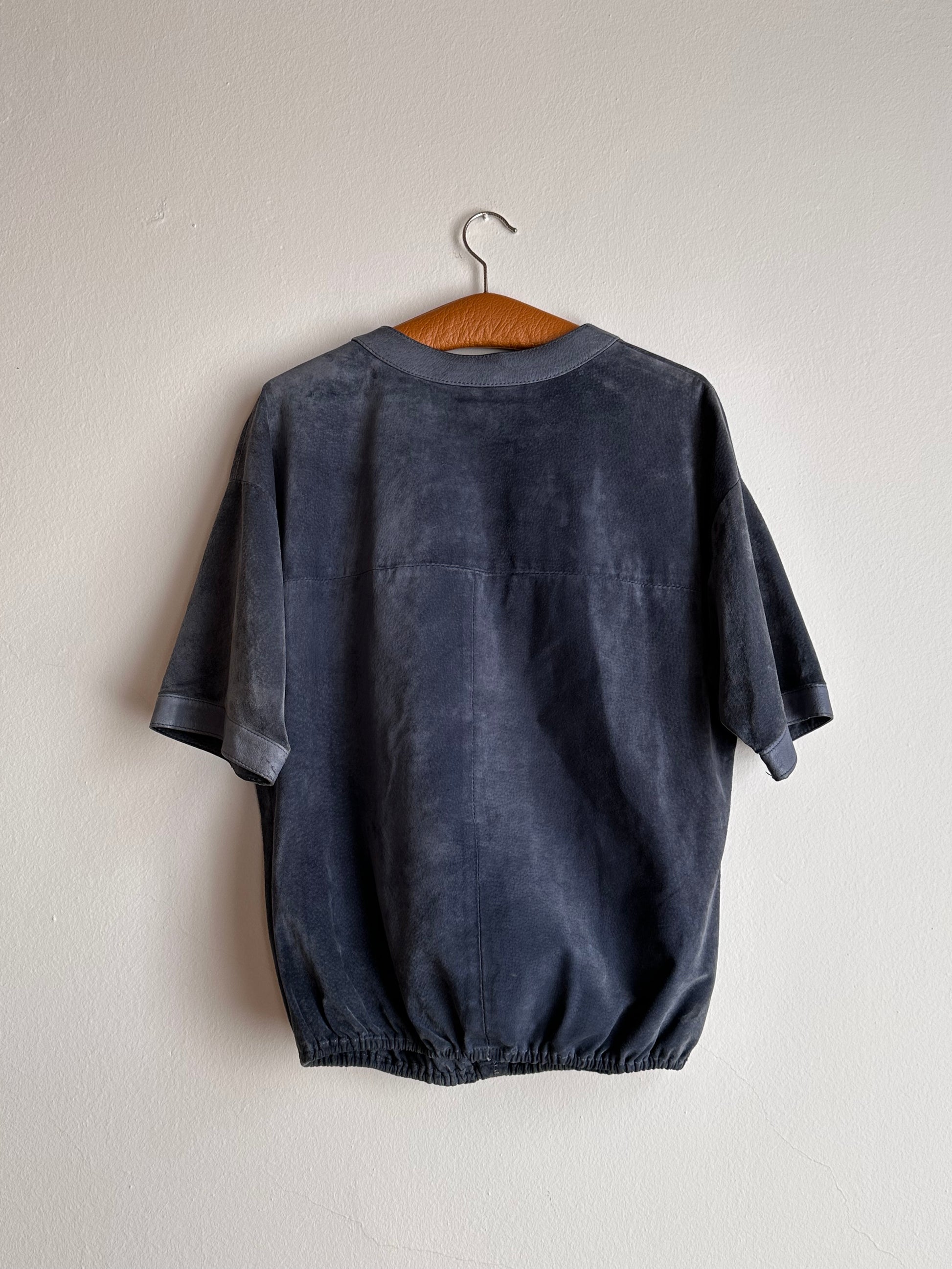 80's 90's Leather smock pullover vintage レザー スモック ヴィンテージ  プラハ  古着屋 Praha Prague vintage store ユーロ古着 ヨーロッパ古着