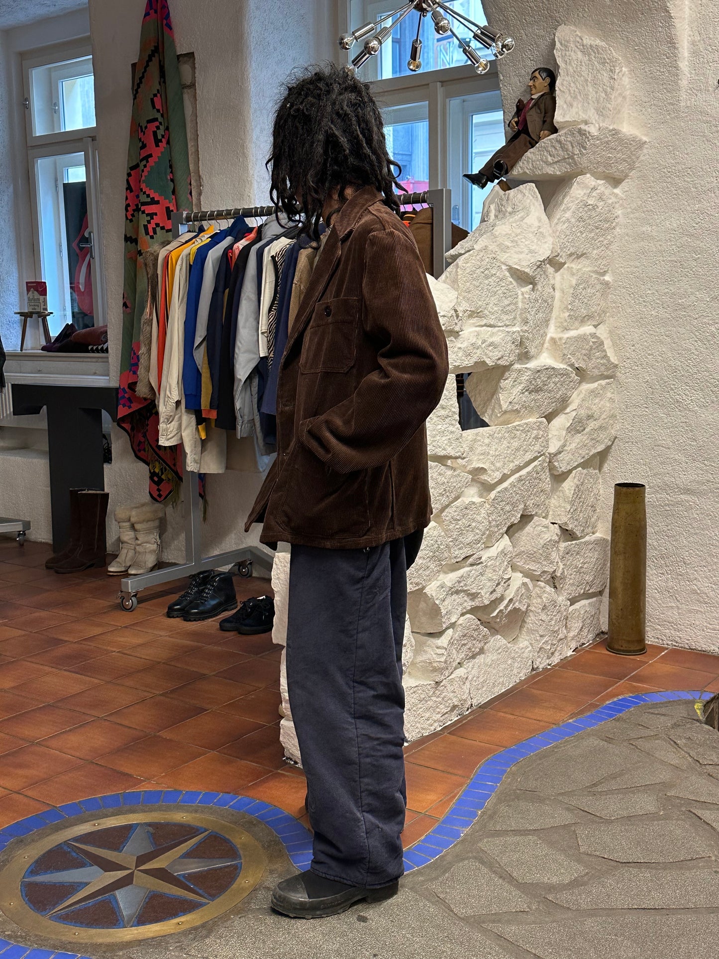 60's 60年代 Germany corduroy tailored jacket コーデュロイ Vintage ヴィンテージ ワーク ユーロワーク  ヨーロッパワーク ドイツワーク Toto Praha Prague Vintage store Vintage clothing 古着屋 古着 ユーロ古着 ヨーロッパ古着 Brown 茶色 