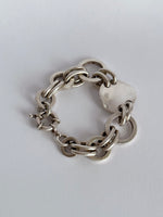 925 heavy multi circle chain bracelet