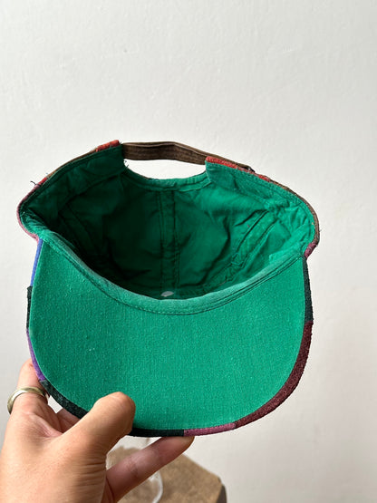 Patchwork Leather cap