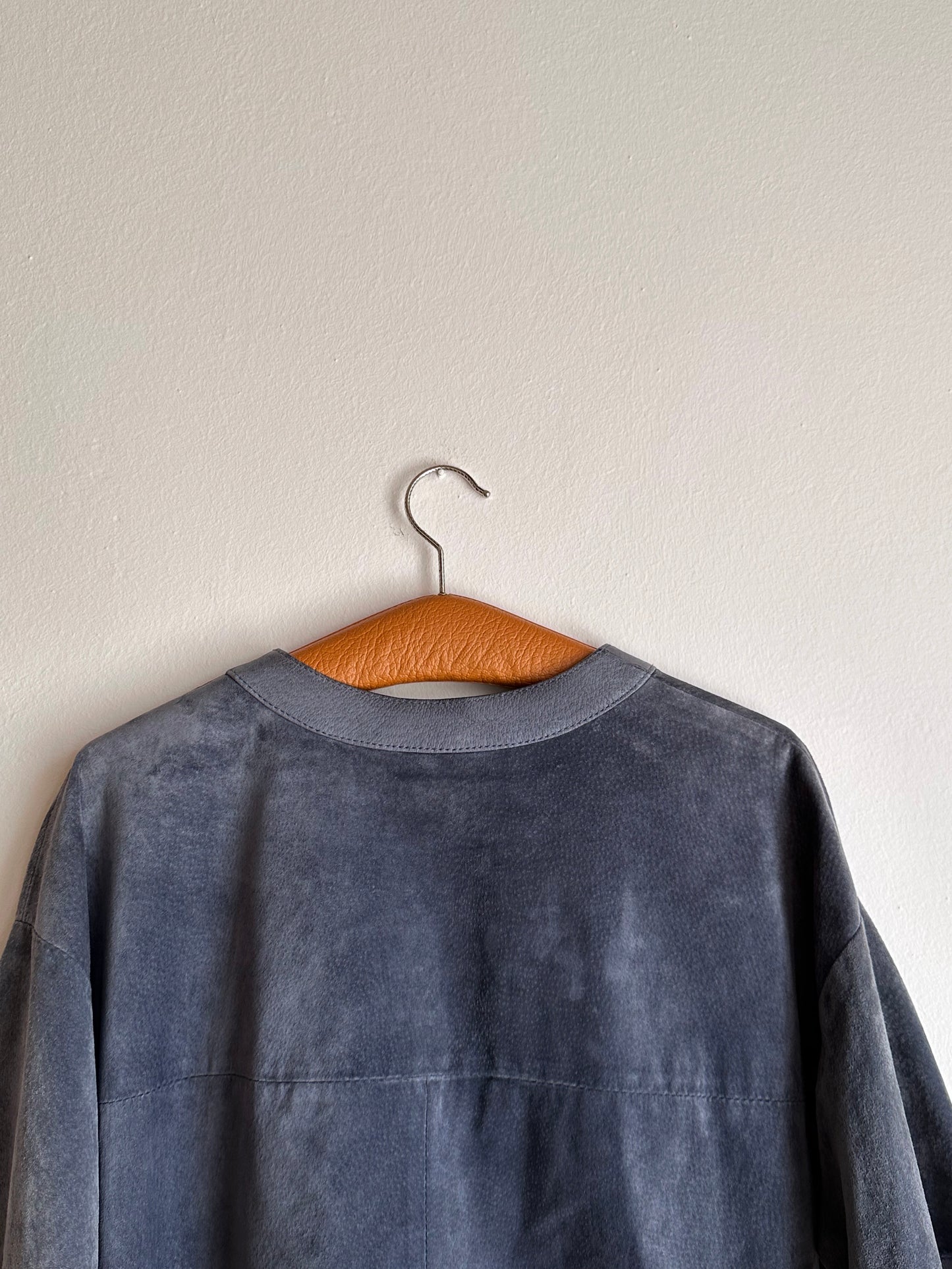 80's 90's Leather smock pullover vintage レザー スモック ヴィンテージ  プラハ  古着屋 Praha Prague vintage store ユーロ古着 ヨーロッパ古着