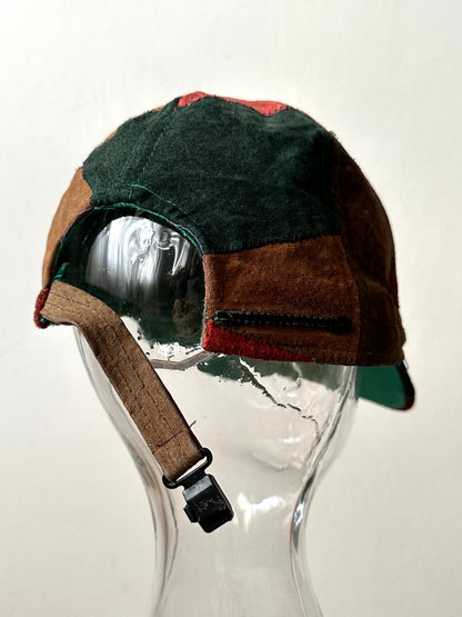 Patchwork Leather cap