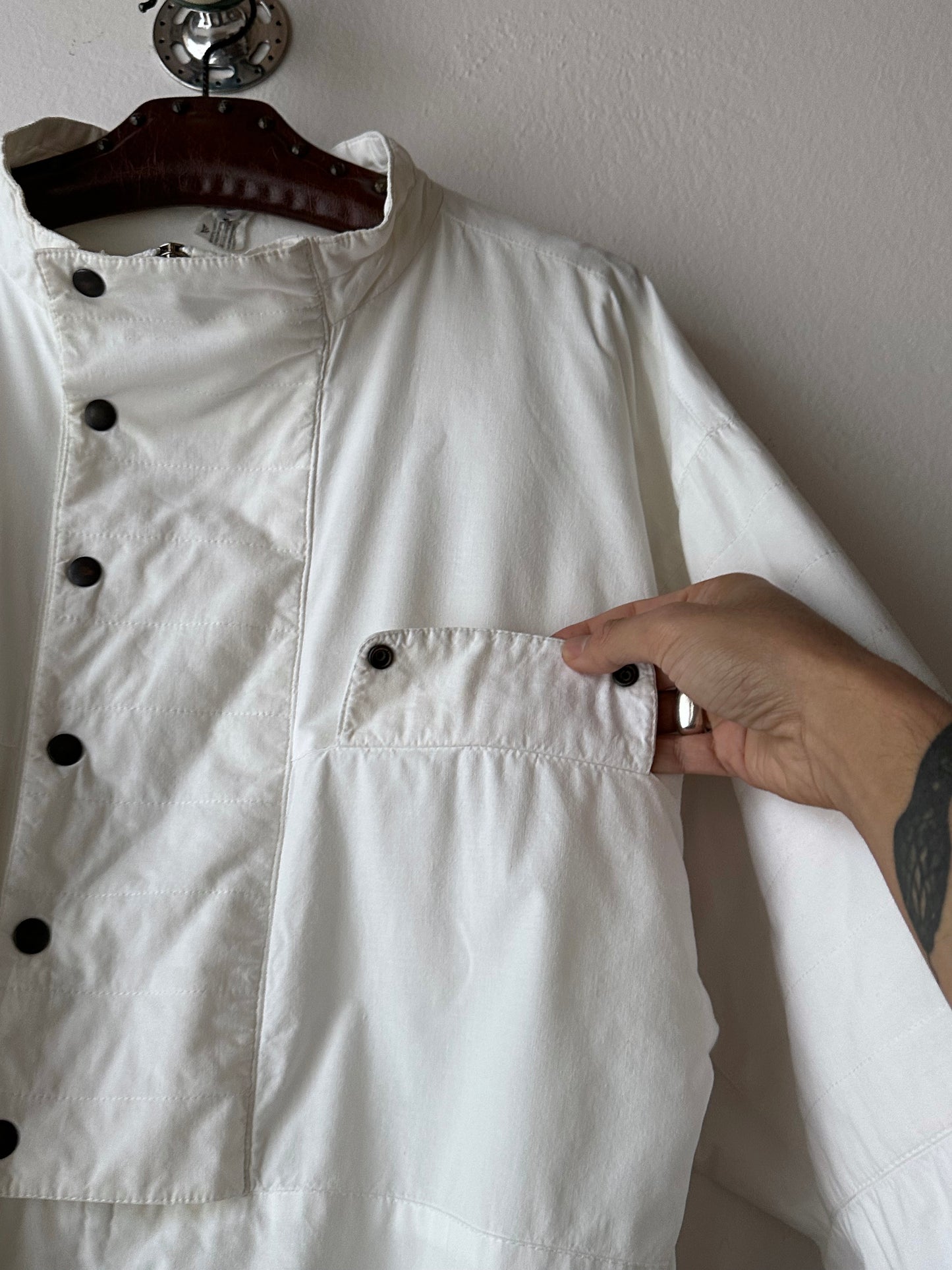 1980s Doubleface cotton pullover jacket