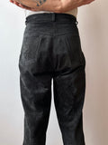90s Leather suède trouser - w29