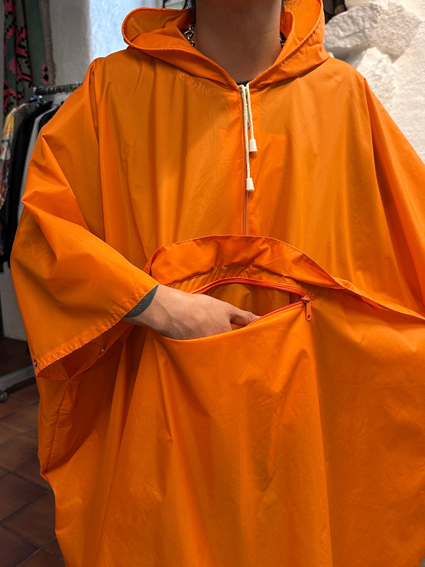 Vintage Nylon Poncho