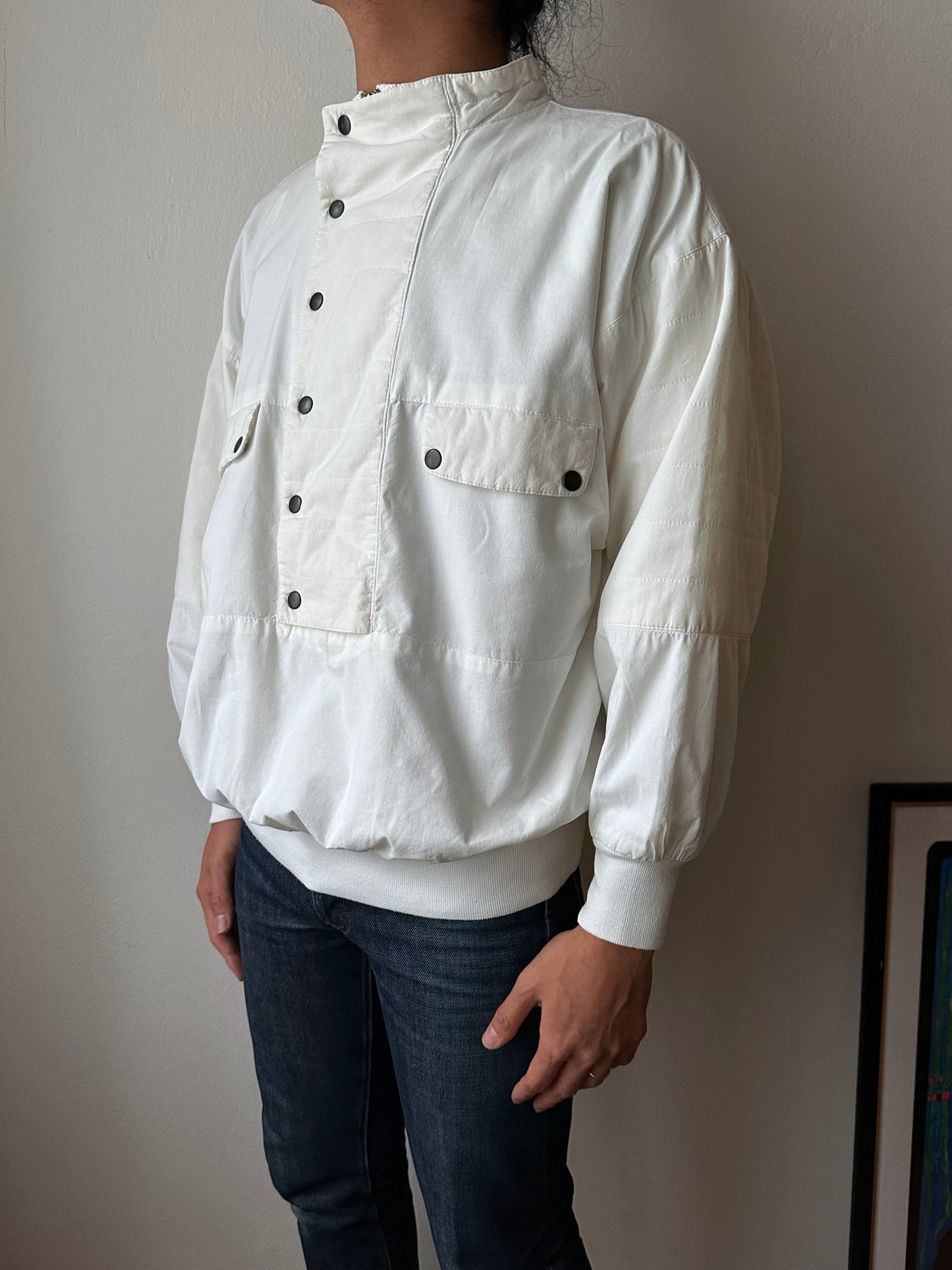 1980s Doubleface cotton pullover jacket