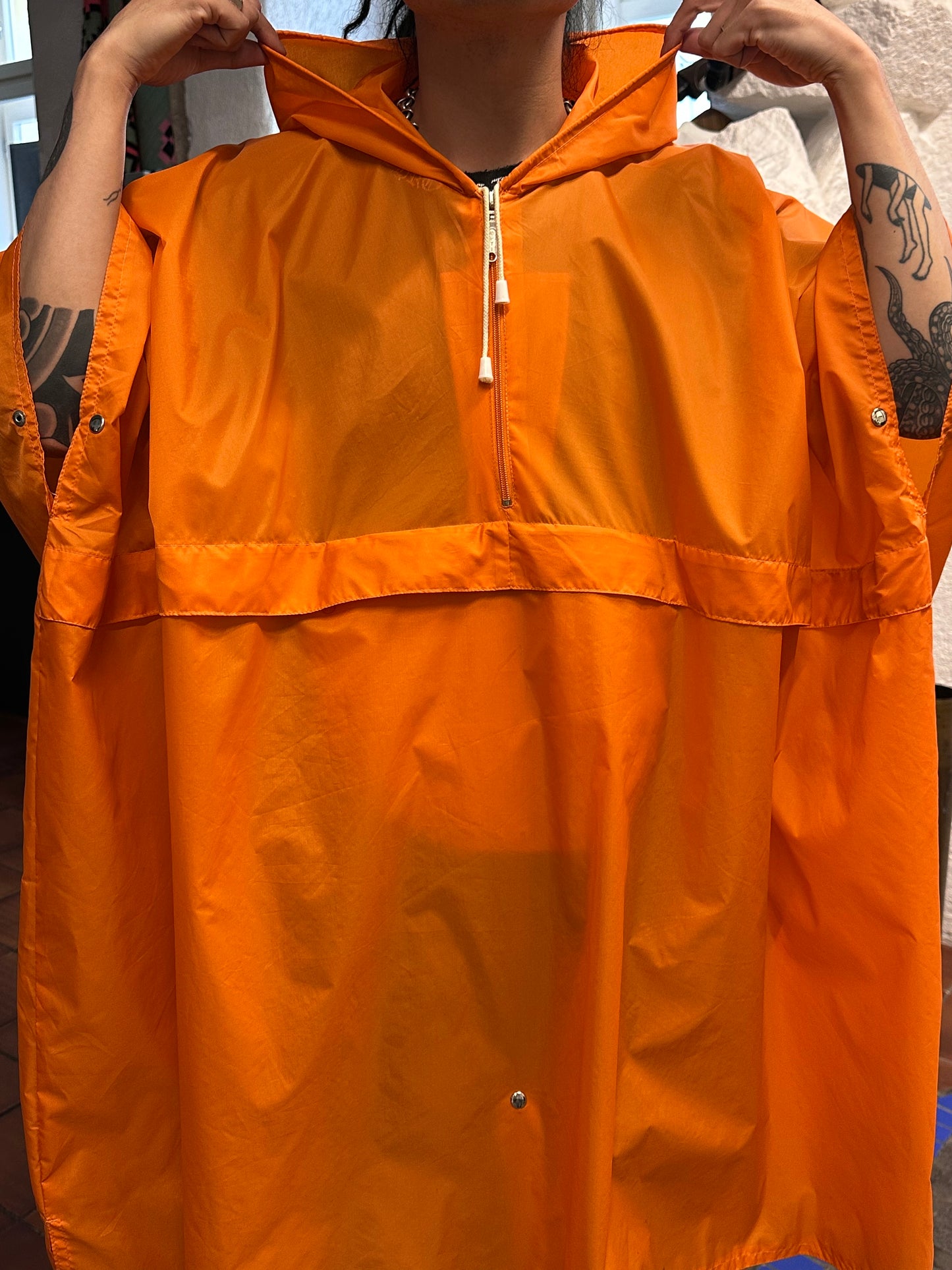 Vintage Nylon Poncho