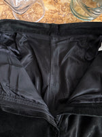 90s Leather suède trouser - w29