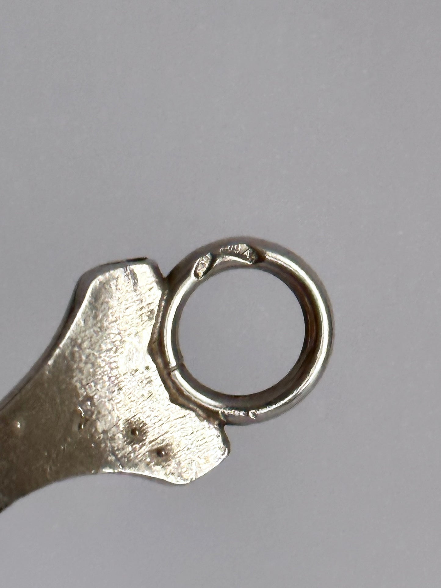 vintage blue lined silver bracelet