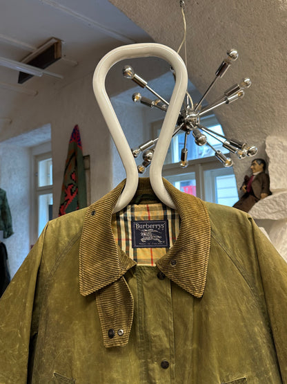 Burberrys Waxed Cotton Jacket 80's 90's 80年代 90年代 バーバリー Made in England イギリス製 Toto プラハ 古着屋 古着 Praha Prague Vintage store Vintage clothing イギリス古着 オイルドジャケット Rare レア 古着卸 フランス買い付け イギリス買い付け ユーロ古着 ヨーロッパ古着
