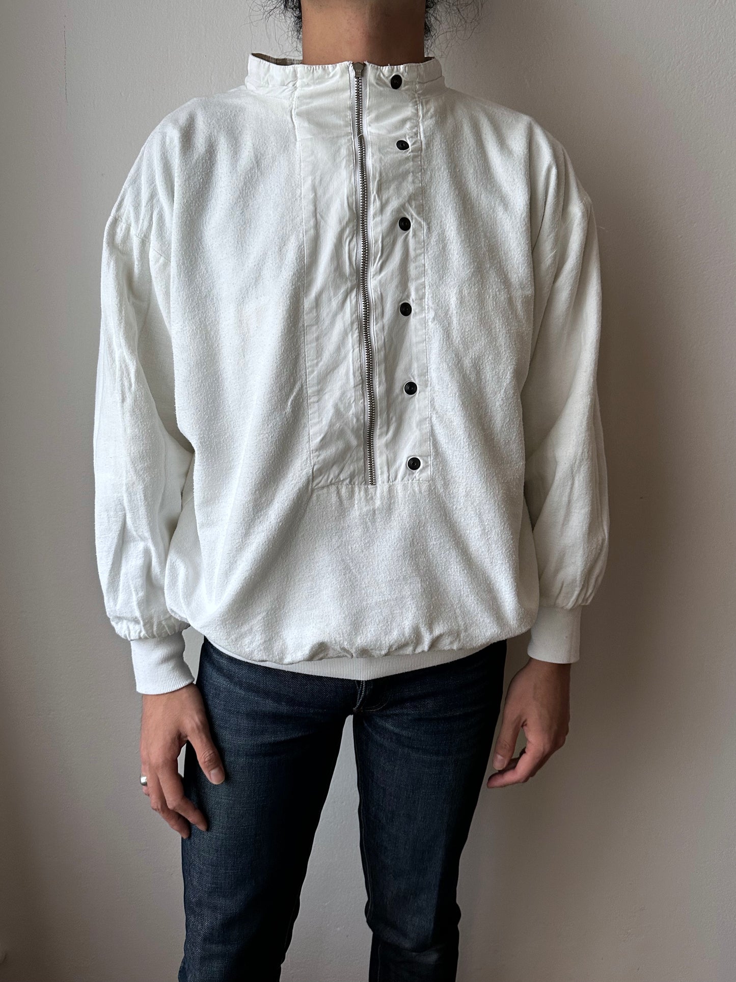 1980s Doubleface cotton pullover jacket
