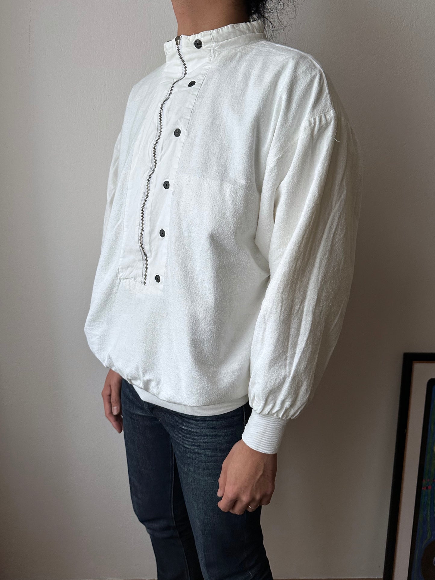 1980s Doubleface cotton pullover jacket