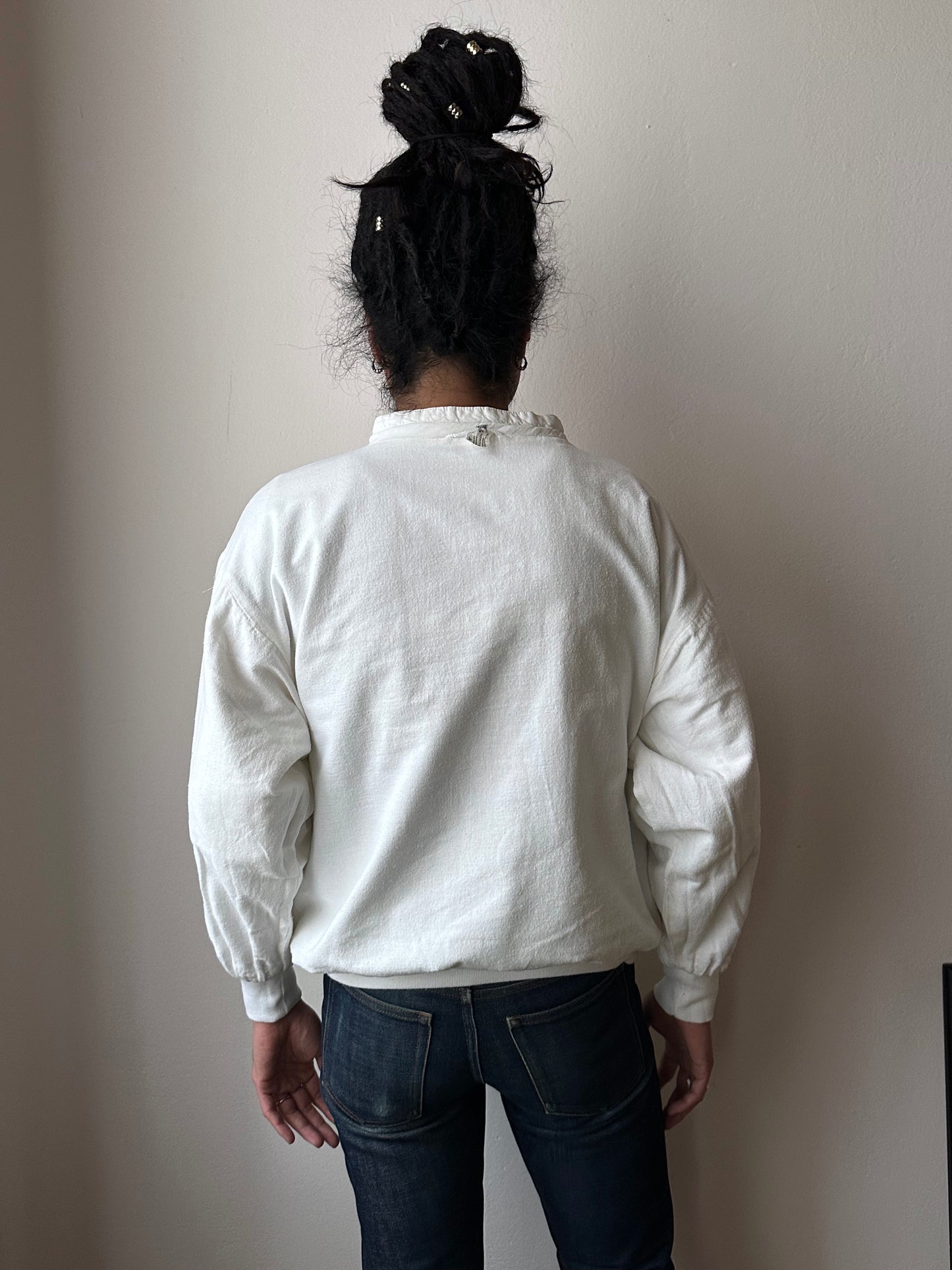 1980s Doubleface cotton pullover jacket