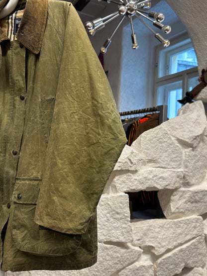Burberrys Waxed Cotton Jacket 80's 90's 80年代 90年代 バーバリー Made in England イギリス製 Toto プラハ 古着屋 古着 Praha Prague Vintage store Vintage clothing イギリス古着 オイルドジャケット Rare レア 古着卸 フランス買い付け イギリス買い付け ユーロ古着 ヨーロッパ古着