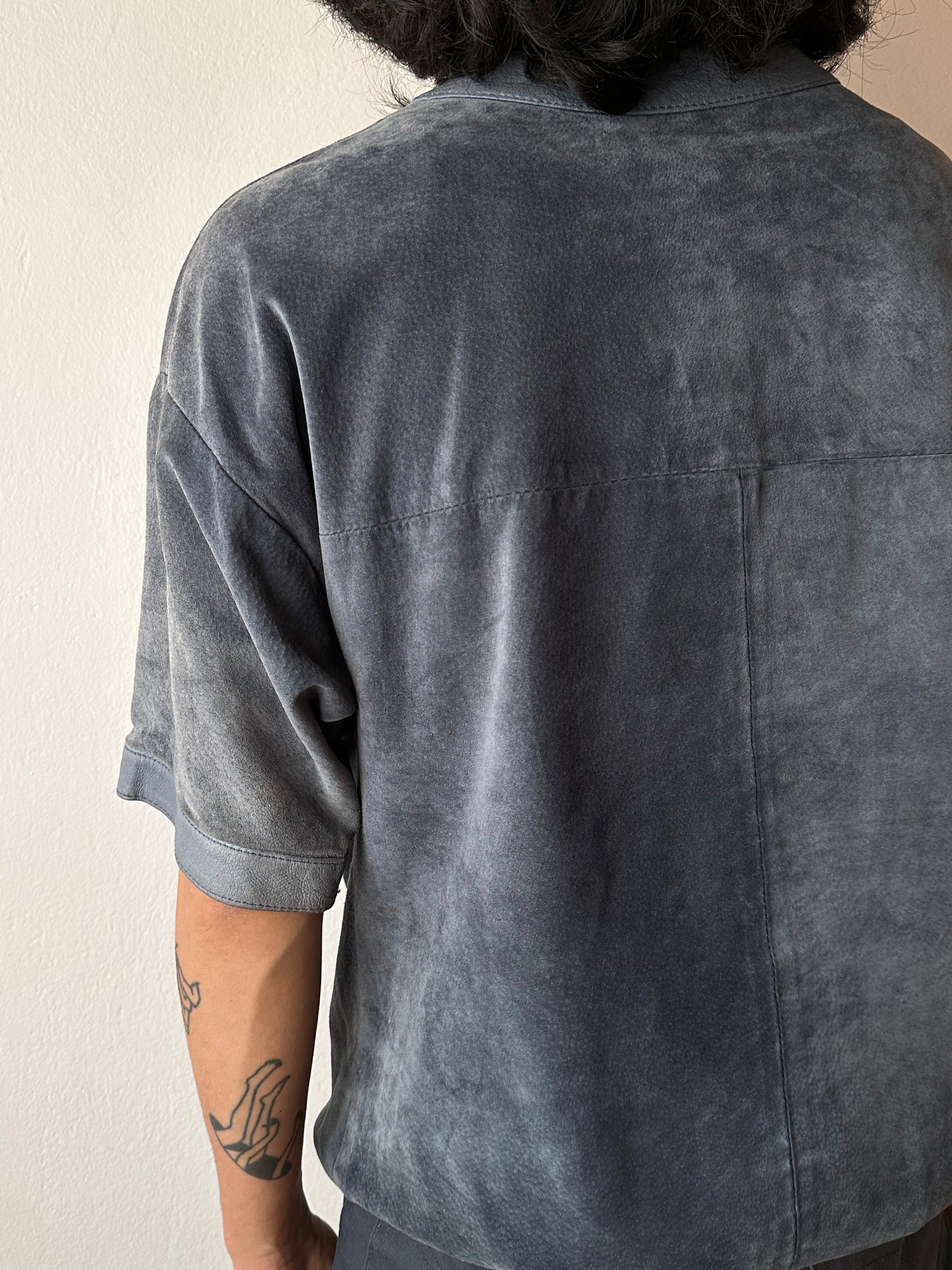 80's 90's Leather smock pullover vintage レザー スモック ヴィンテージ  プラハ  古着屋 Praha Prague vintage store ユーロ古着 ヨーロッパ古着