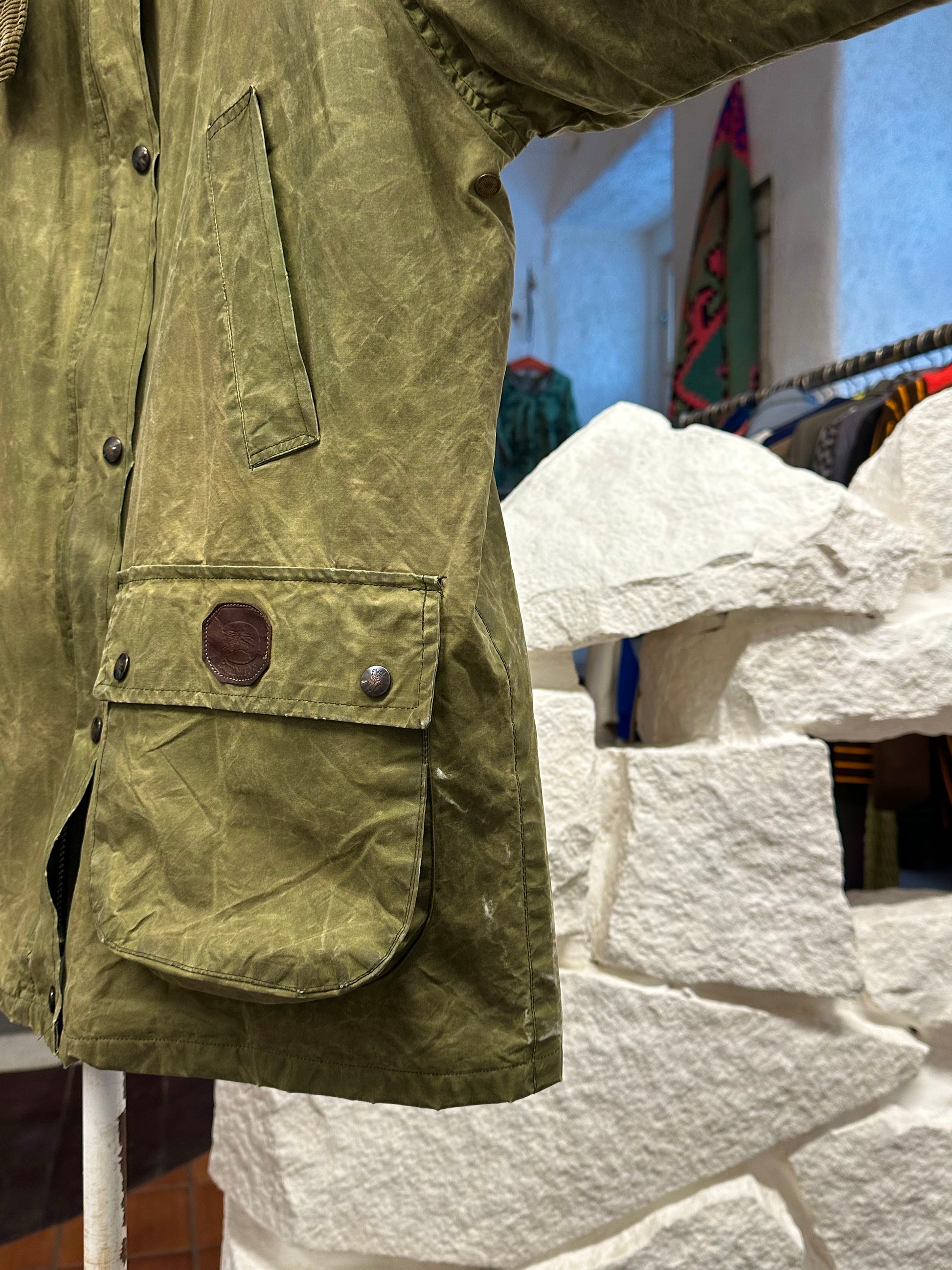 Burberrys Waxed Cotton Jacket 80's 90's 80年代 90年代 バーバリー Made in England イギリス製 Toto プラハ 古着屋 古着 Praha Prague Vintage store Vintage clothing イギリス古着 オイルドジャケット Rare レア 古着卸 フランス買い付け イギリス買い付け ユーロ古着 ヨーロッパ古着