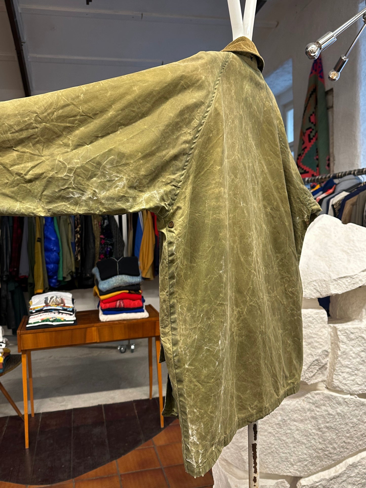 Burberrys Waxed Cotton Jacket 80's 90's 80年代 90年代 バーバリー Made in England イギリス製 Toto プラハ 古着屋 古着 Praha Prague Vintage store Vintage clothing イギリス古着 オイルドジャケット Rare レア 古着卸 フランス買い付け イギリス買い付け ユーロ古着 ヨーロッパ古着