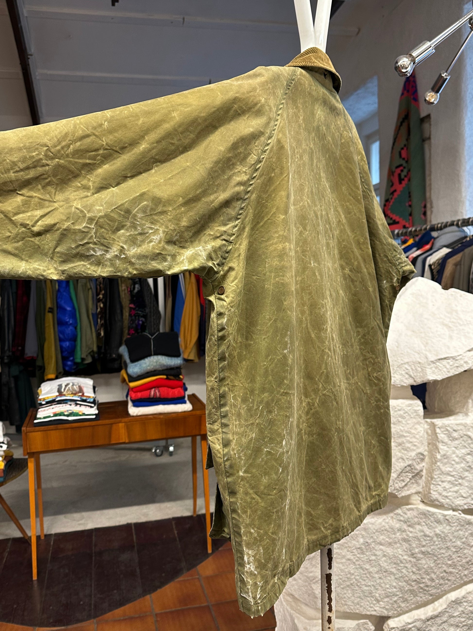 Burberrys Waxed Cotton Jacket 80's 90's 80年代 90年代 バーバリー Made in England イギリス製 Toto プラハ 古着屋 古着 Praha Prague Vintage store Vintage clothing イギリス古着 オイルドジャケット Rare レア 古着卸 フランス買い付け イギリス買い付け ユーロ古着 ヨーロッパ古着