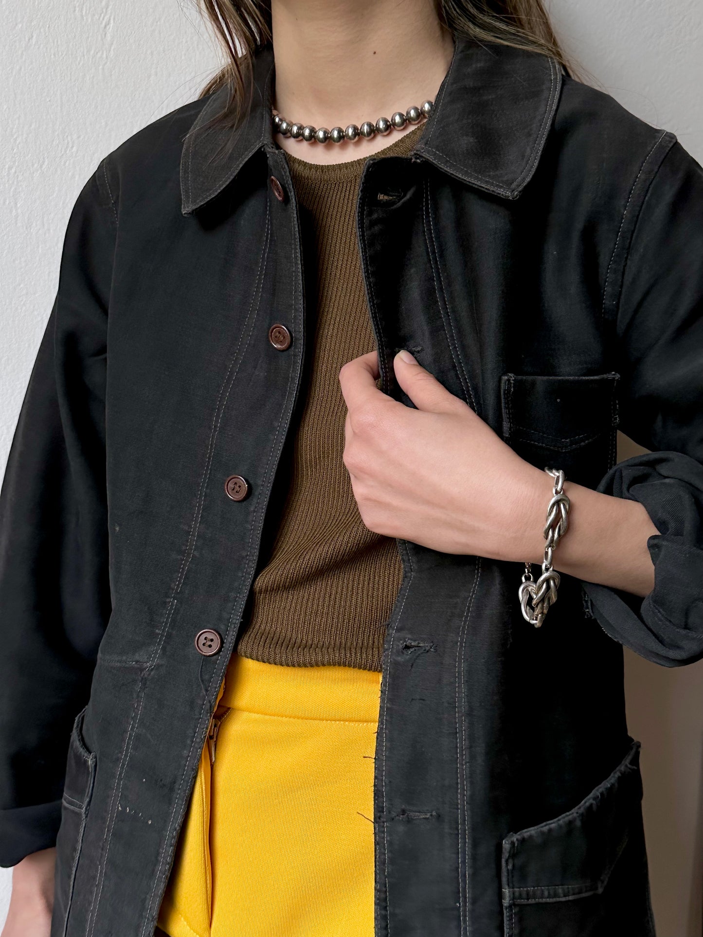 silver knot braceclet