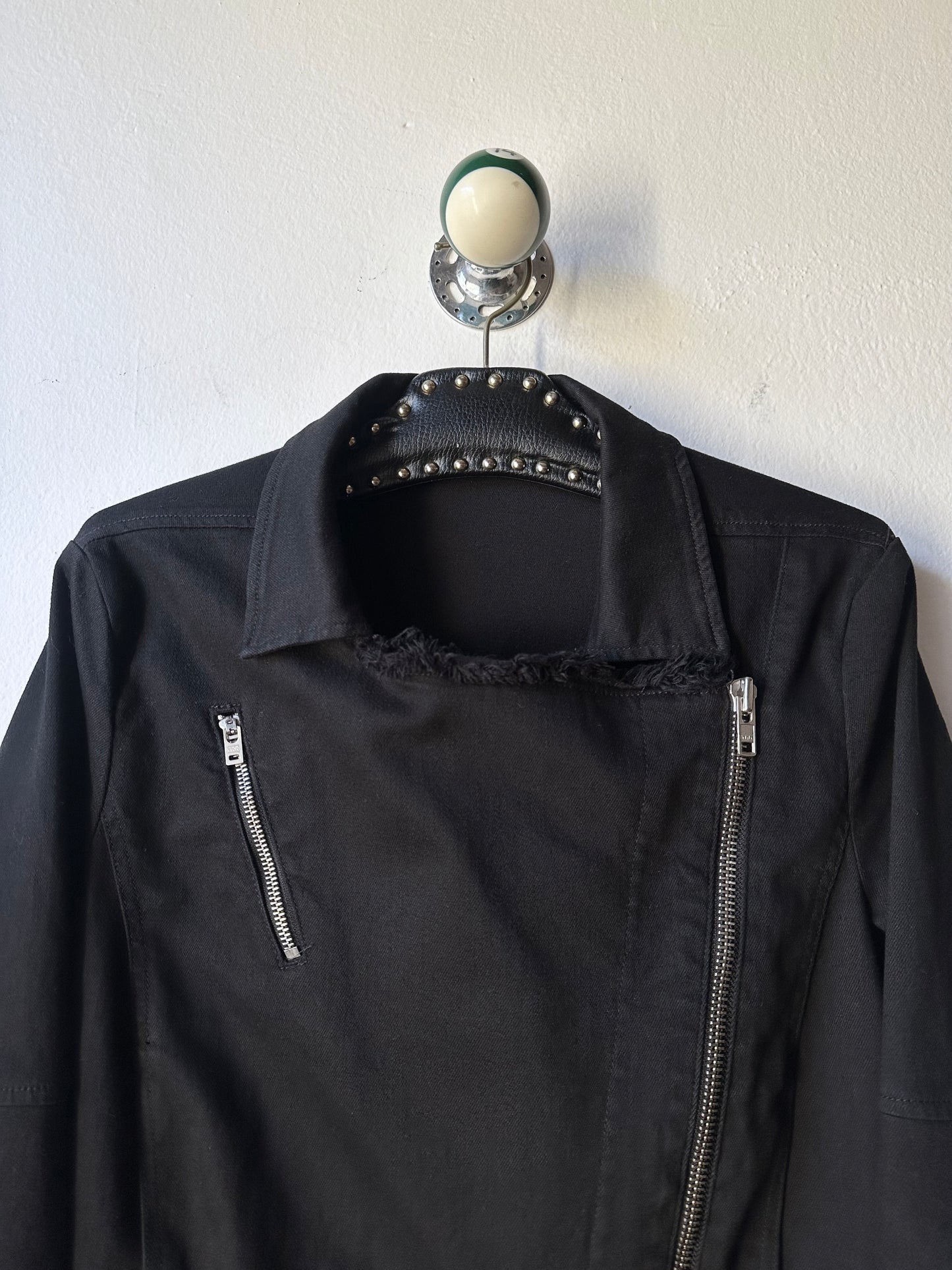 HELMUT LANG cotton biker jacket made in USA