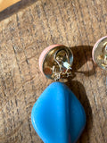 colourful plastic and shell earring