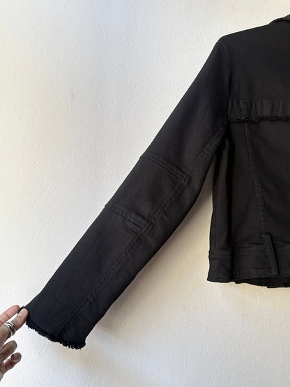 HELMUT LANG cotton biker jacket made in USA