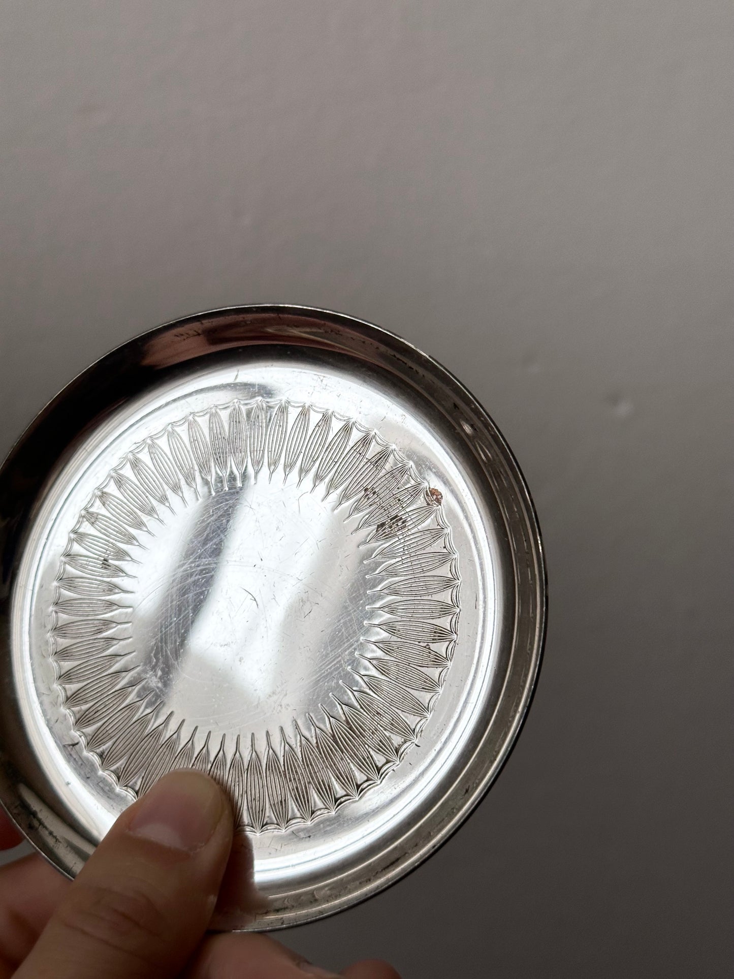 Vintage WMF coaster set of 6 with holder