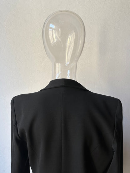 Plein Sud leather lapel tailored jacket