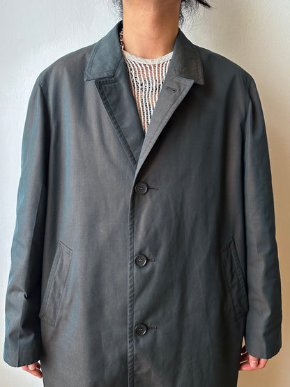 1980s Italian Iridescent waterproof coat 80年代 イタリア古着 イタリア製 玉虫 コート Toto Praha Vintage clothing shop Antique shop 古着屋 プラハ Showroom appointment Prague ユーロ古着 ヨーロッパ古着 古着卸 ヴィンテージ