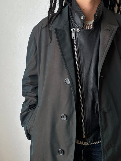 1980s Italian Iridescent waterproof coat