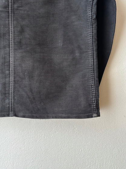 1950s Le Mont St Michel Black moleskin jacket