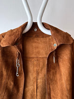 French vintage leather cape