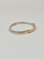 QUINN silver and gold plated bangle