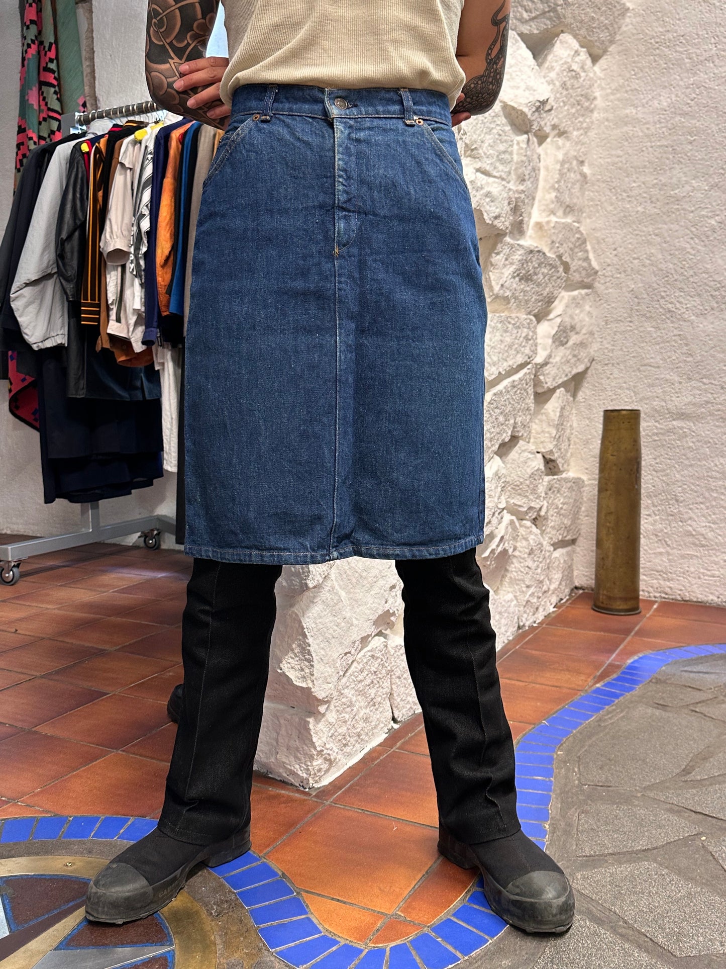 1990s Levi's Denim skirt -w28