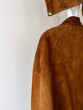 French vintage leather cape