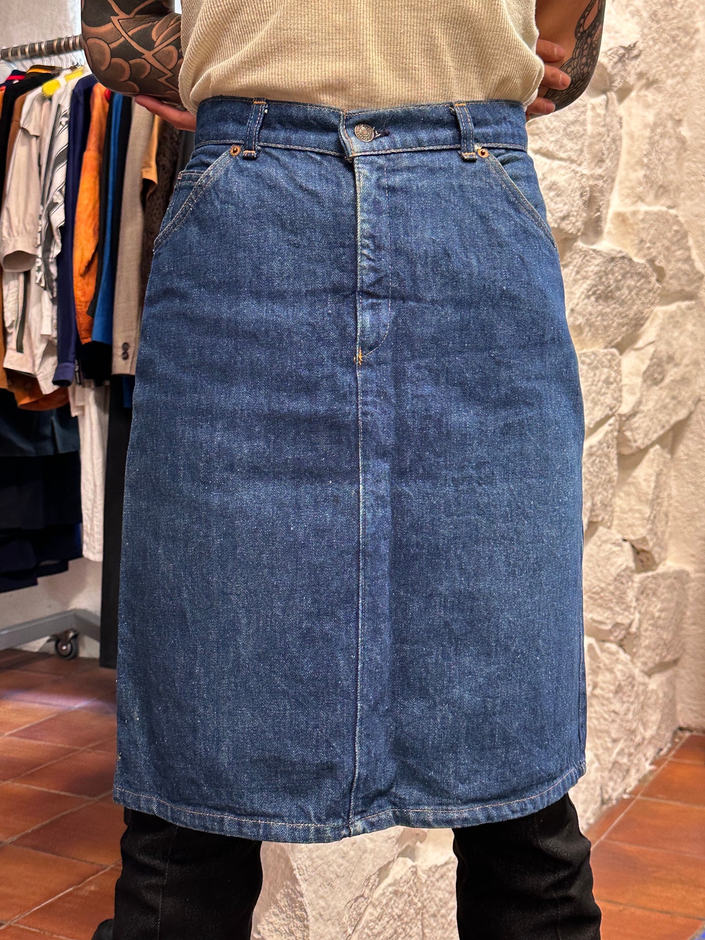1990s Levi's Denim skirt -w28