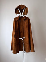 French vintage leather cape