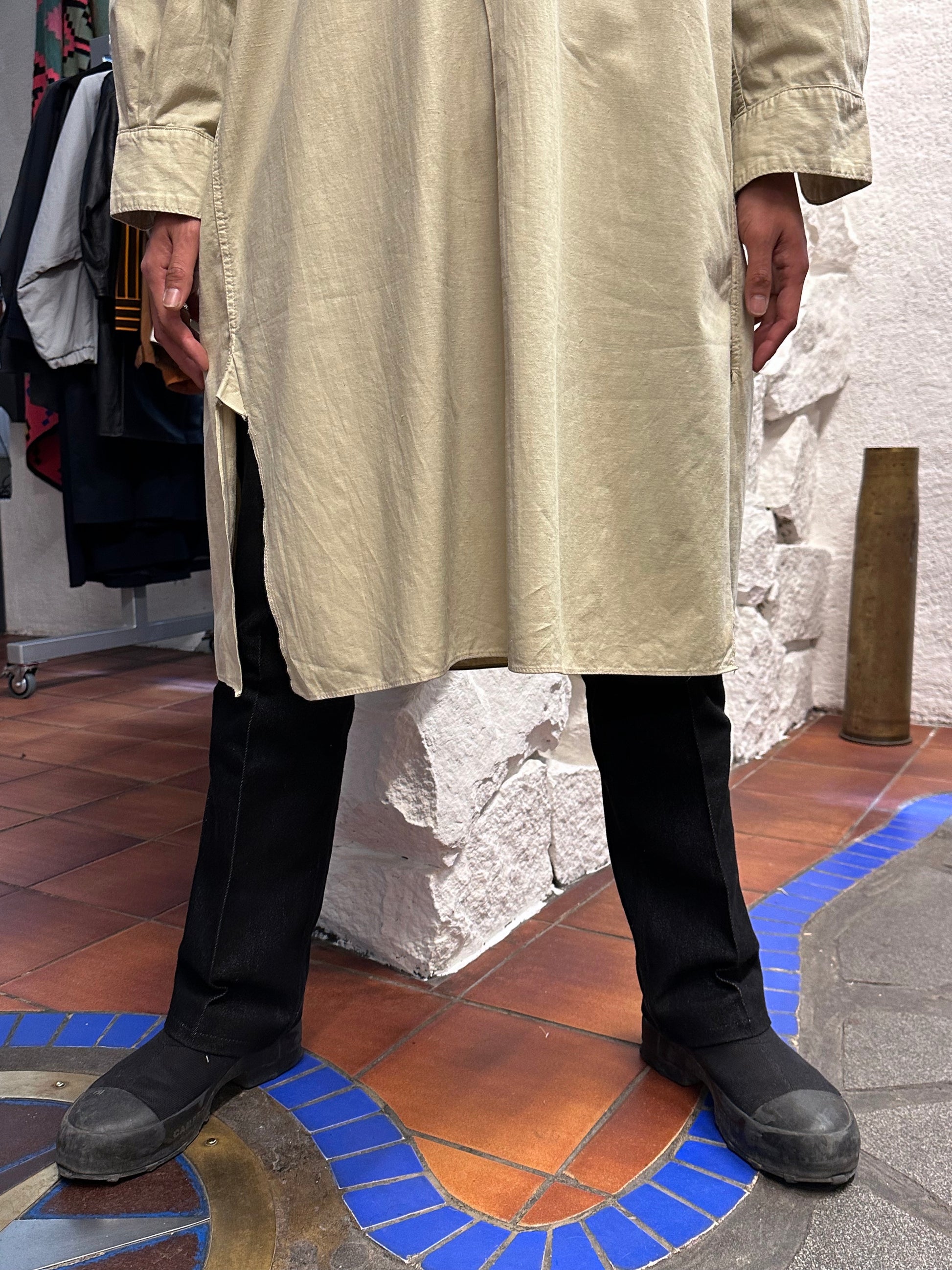 1960's 60年代 German Army Nightshirt Sleeping shirt Pajama shirt Pijama shirt パジャマシャツ スリーピング ドイツ軍 ドイツミリタリー Rare レア Toto Vintage clothing store Antique shop Vintage clothing shop Praha Prague 古着屋 アンティークショップ プラハ ユーロミリタリー ユーロ古着 ヨーロッパ古着 ヨーロッパミリタリー 古着卸