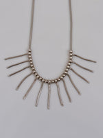 925 fringe bean necklace